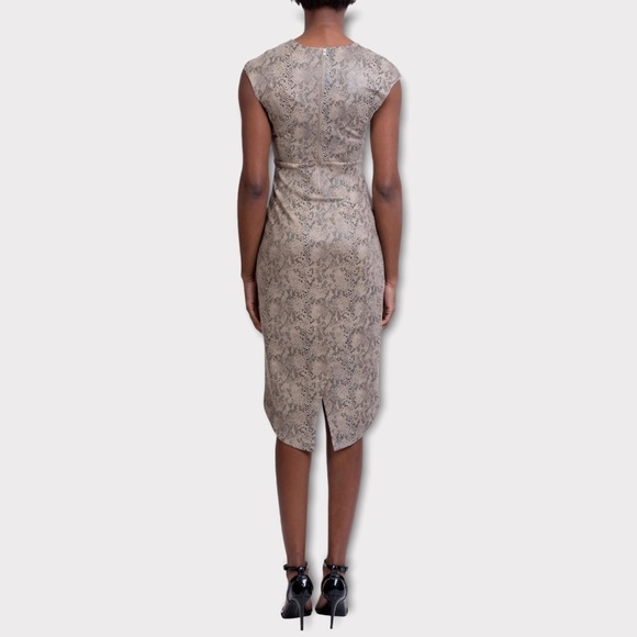 LEVEL 99 | Snake Print Micro Suede Dress Size S - Picture 3 of 14